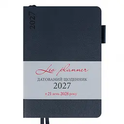Щоденник діловий Leo Planner 2027 Binario А5 м'який 368 сторінок темно-синій (252725) - мініатюра 4