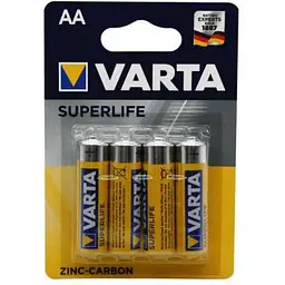 Батарейка сольова VARTA R6/AA 4шт арт.36379