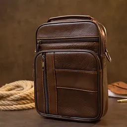 Чоловік шкіряний месенджер Vintage 20х25х6 см sum0013974 - мініатюра 6