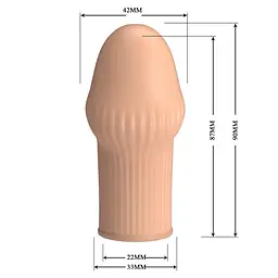 Насадка на член Pretty Love Huel Penis Thicker - мініатюра 6