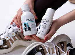 Набір для догляду за білими взуттям Coccine sneakers sole cleaner 125мл + Coccine Whitener 75гр - мініатюра 2