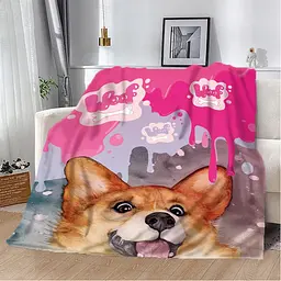 Плед 3D Корги 10614 160х200 см
