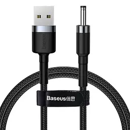 Кабель Baseus Cafule Cable USB to DC 3.5mm 1m CADKLF-G1 Black-Grey
