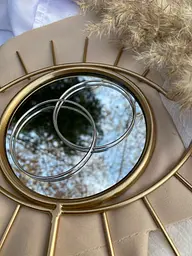 Великі сережки конго з білого золота S-0079 - мініатюра 5