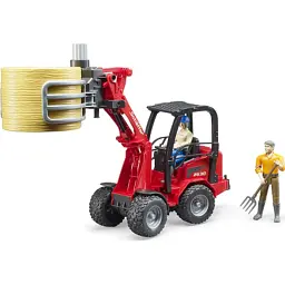 Масштабна модель автомобіля Bruder Міні-навантажувач Schaffer Compact 2630 (02192) - мініатюра 8