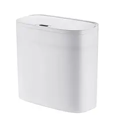 Відро для сміття Mixxus Wave-TC0414 White сенсорне прямокутне 14 л білий (MI8405)