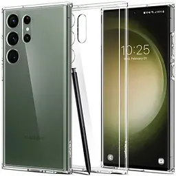 Оригінальний протиударний чохол Spigen Ultra Hybrid для Samsung Galaxy S23 Ultra (6.8") Crystal ACS05646 - мініатюра 8