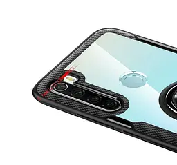 Чохол Primolux Ring Magnetic Stand для Xiaomi Redmi Note 8 Black - мініатюра 3