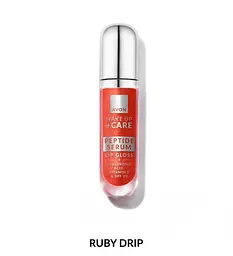 Блиск-сироватка для губ Avon з пептидами Рубіновий/Ruby Drip, 7мл (158511421) - мініатюра 1