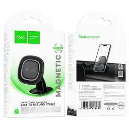 Холдер Hoco H73 Crown magnetic car holdercenter console Чорний - мініатюра 2
