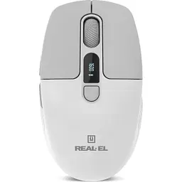 Мишка REAL-EL RM-480W Wireless/Bluetooth White (EL123200050) - мініатюра 3