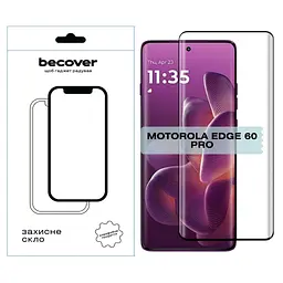 Скло захисне BeCover EDGE Motorola Edge 60 Pro Black (714771) - мініатюра 2
