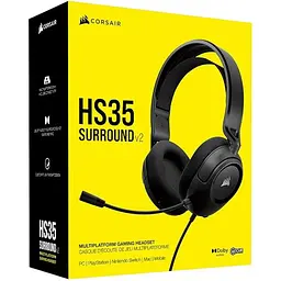 Ігрові навушники Corsair HS35 Surround v2 Multiplatform Gaming Carbon (CA-9011386) [148143] - мініатюра 10