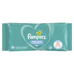 Набір дитячі вологі серветки Pampers Fresh Clean 624 шт. (12 уп. по 52 шт.) - мініатюра 4