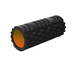 Масажний ролик (роллер) PowerPlay 4025 Massage Roller Чорно-помаранчевий (33x15 см) (PP_4025_Black/Orange)