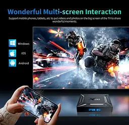 Смарт-ТВ-приставка SmartTV X96 M-200 Android 14 2/16 Гб 4K UltraHD - мініатюра 11