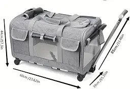 Сумка для перенесення Bestopet (Люпосанчик) Folding Pet Trolley Bag для котів і собак - мініатюра 4