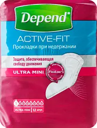 Урологічні прокладки Depend Ultra Mini Liner 12 шт. - мініатюра 4