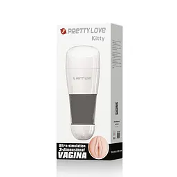 Мастурбатор Pretty Love Kitty Super Stroker тілесний - мініатюра 6