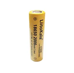 Акумуляторна батарея LiitoKala LT20A 18650 3.7V 2000mAh - мініатюра 2