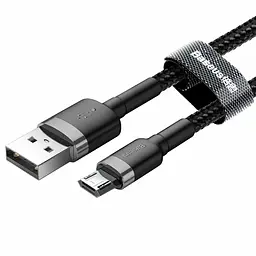 Кабель Baseus Cafule Micro USB 3m (CAMKLF-HG1) Gray/Black [69673] - мініатюра 3