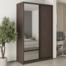 Шафа-купе дводверна MebelStar Стандарт BG ДСП/Дзеркало 150x60x240 см Дуб рістрето (MBS-10242)