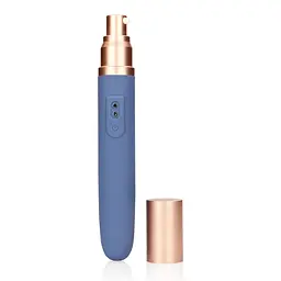 Вібратор Loveline Travel Compartment and Pump 18.5 см синій - мініатюра 2