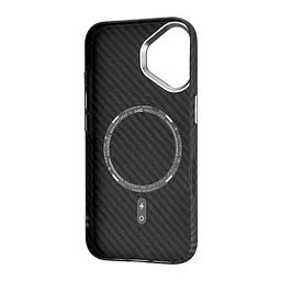 Чохол Luxo Free Air CarBon with MagSafe iPhone 16 Black - мініатюра 3