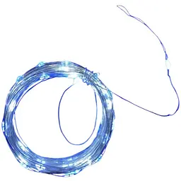 Новорічна гірлянда Brille роса на батарейках 100 LED 10 м білий 1978-03