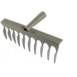 Граблі штирьові кручені MasterTool 305 мм x 10 зубів