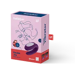 Вібратор для пари Satisfyer Double Joy Partner 9.1 см фіолетовий - мініатюра 6
