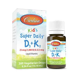 Вітаміни Д3+К2 для дітей Kids Super Daily D3+K2 - 360 drops