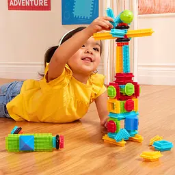 Конструктор-брістл Battat Lite Bristle Blocks Будівельник 56 деталей (BT3070Z) - мініатюра 7