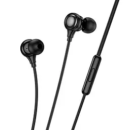 Дротові навушники Hoco M116 Benevolent універсальні earphones with microphone, 1.2m, 3.5mm, black - мініатюра 2