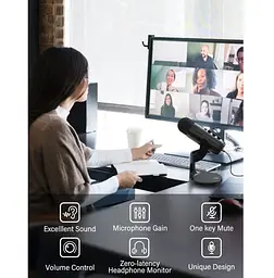 Професійний студійний конденсаторний мікрофон Jmary MCPW8 USB Black - мініатюра 14