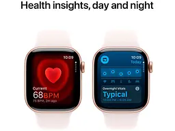 Смарт-годинник Apple Watch Series 10 GPS 42mm Rose Gold Alu. Case w. Light Blush Sport Band - S/M (MWWH3) - мініатюра 5