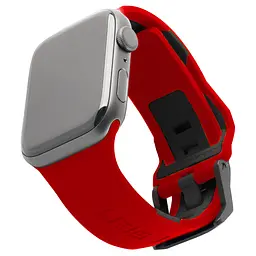 Силіконовий ремінець на смарт-годинник для Apple Watch 38,40,41 mm, Civilian Silicone Watch Strap, red/black, зі зручною застібкою, для годинника епл вотч, спортивний, ArmorStandart (ARM58395)