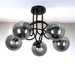 Люстра кульки модерн Levistella 7529910-5 BK+BK
