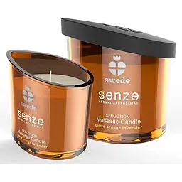 Масажна свічка Senze Seduction Massage Candle, 50 мл - мініатюра 3