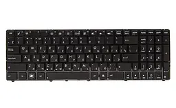 Клавіатура для ноутбука ASUS K52, K52J, K52JK чорний, чорний фрейм