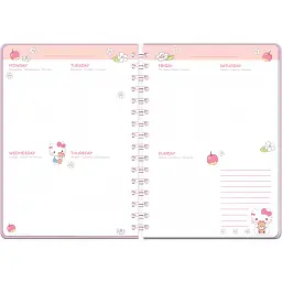 Щоденник на спіралі Kite Hello Kitty тверда обкладинка (HK26-438) - мініатюра 3