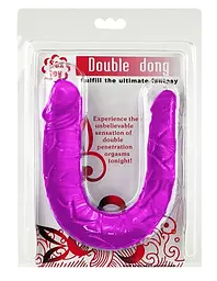 Двосторонній фалоімітатор - Double Dong Purple, 29,8 см - мініатюра 4