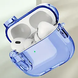 Футляр TPU Colorful для навушників Airpods Pro 2 / Pro Blue - мініатюра 4