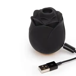 Вакуумний стимулятор клітора Fifty Shades of Grey Hearts Flowers Stimulator чорний - мініатюра 6