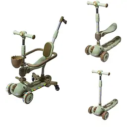 Самокат 5 в 1 Skyper Dinosaur ЦБ-00245773 різнокольоровий - мініатюра 4