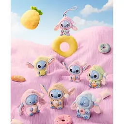 Стіч сюрприз брелок в коробке Labubu Stitch15 см м’який плюшевий (6931604349094)