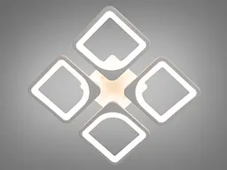 Світлодіодна люстра смарт світильник з ІЧ пультом та дімером, 60W - мініатюра 2