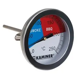 Термометр для барбекю, гриля та коптильні Kaminer PK006 1881, 0–250 °C, аналоговий, з нержавіючої сталі