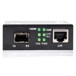 Медіаконвертер RCI 1G, SFP slot, RJ45, standart size metal case (RCI300S-G) - мініатюра 2