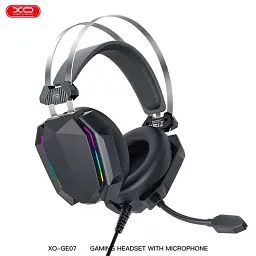 Провідна гарнітура XO GE07 Gaming Wired Headphones Black - мініатюра 3